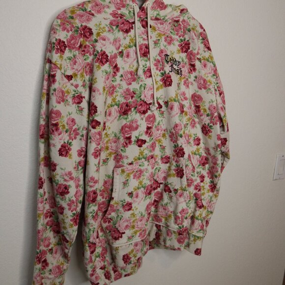 Teddy Fresh Pink Floral Hoodie - Picture 1 of 4